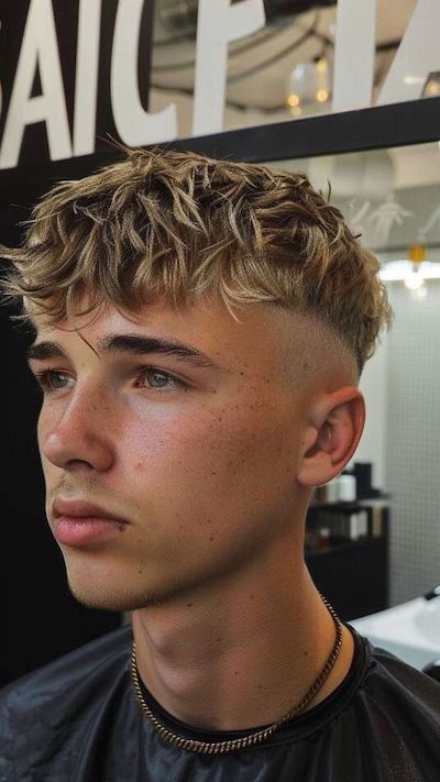 Corte de cabello 2025 para hombres 06. Corte de pelo masculino Texturizado con Franja 1