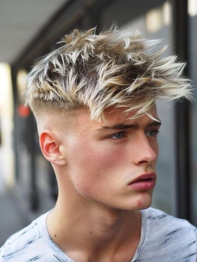 Corte de cabello 2025 para hombres 06. Corte de pelo masculino Texturizado con Franja 1