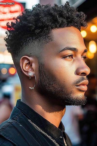 Corte de cabello 2025 para joven 09. Corte de Cabello Afro Fade 1