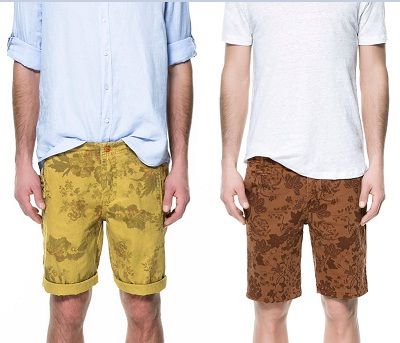 bermudas para hombres de la tienda ZARA